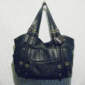 Koomba Soft Black Lambskin Shoulder Bag